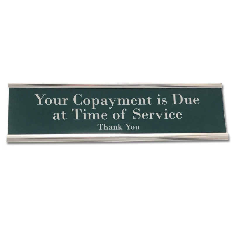 NapTags Copayment Due Sign for Counter - Image 2